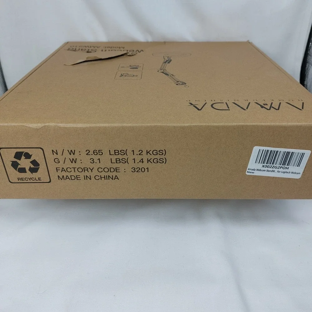 NEW Amada Webcam Stand for Live‎ Streaming Camera Mount Model AMWS10 - NIB